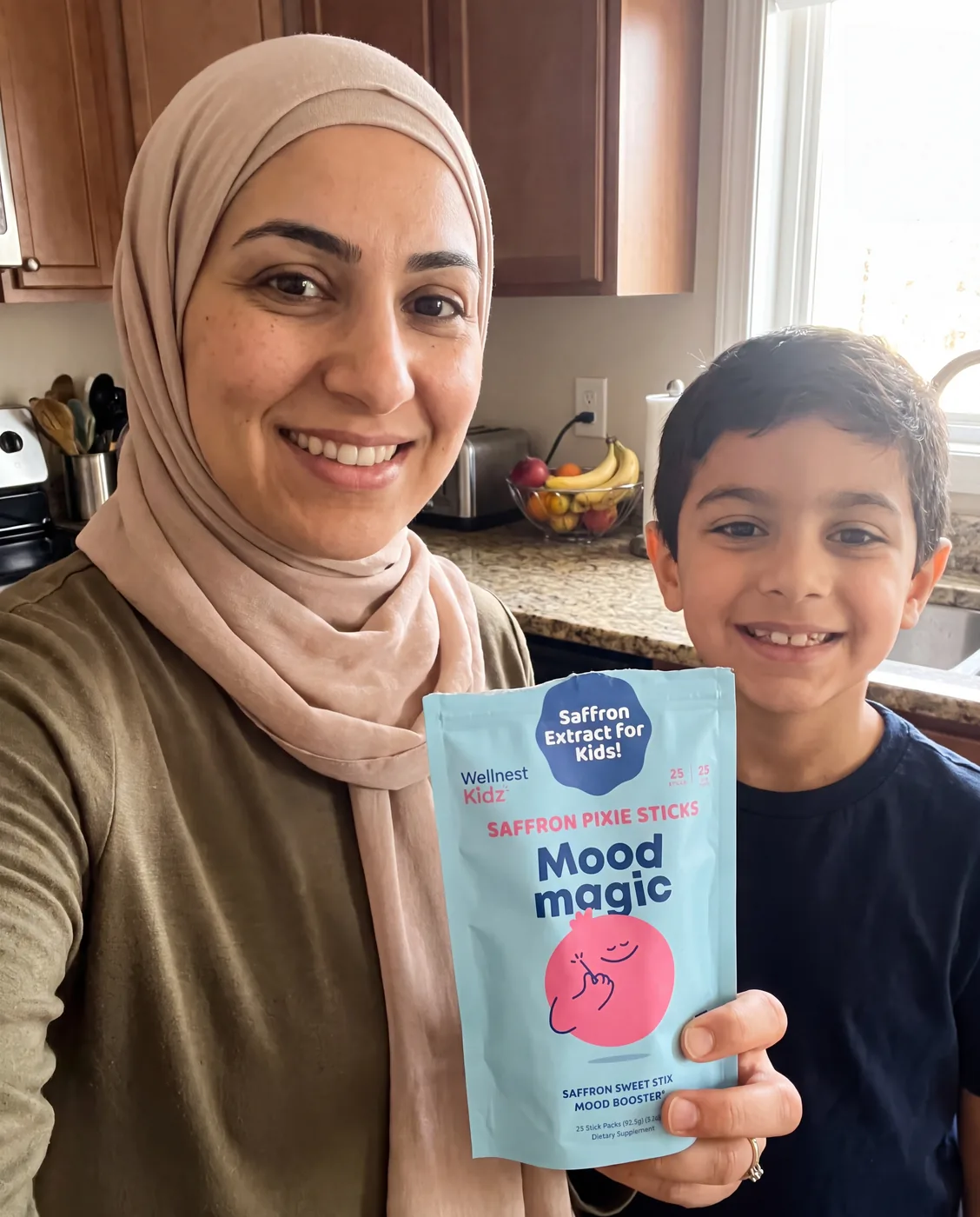 Mom and son with Mood Magic