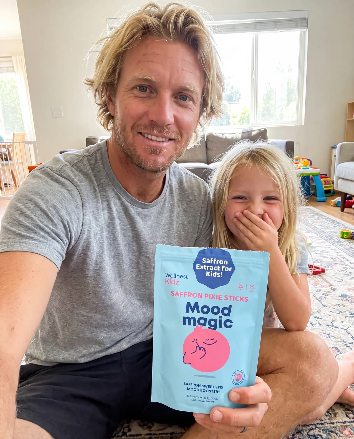 Dad and daughter with Mood Magic